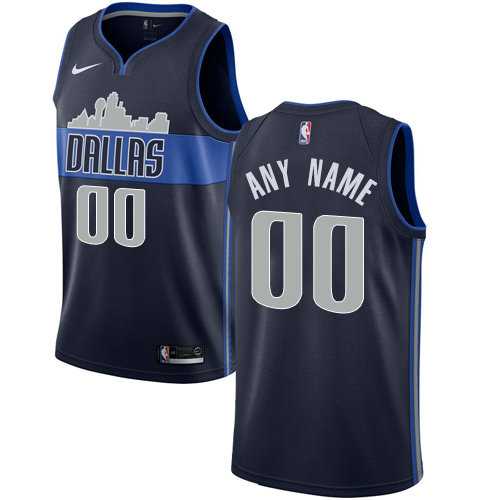 Men & Youth Customized Dallas Mavericks Navy Blue Nike Statement Edition Jersey->customized nba jersey->Custom Jersey